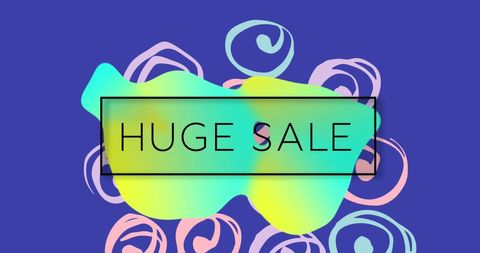 Vibrant Retro Huge Sale Promotion Banner Design