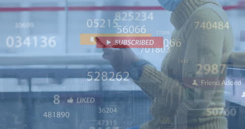 Social Media Engagement with Digital Notifications Overlay