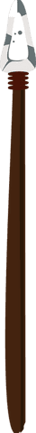 primitive spear with stone tip on transparent background - Download Free Stock Videos Pikwizard.com