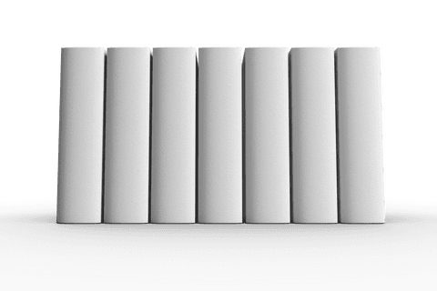 Set of White Cylindrical Shapes on Transparent Background - Download Free Stock Videos Pikwizard.com