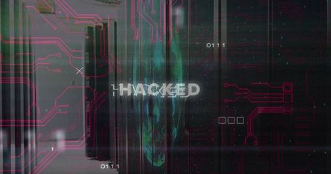 Digital Intrusion Warning with Glitch Effects