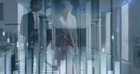 Digital finance analytics with diverse business professionals