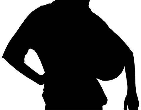 Transparent silhouette of athlete holding basketball on clear background