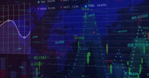 Global Financial Data and Analytics Overlay - Download Free Stock Images Pikwizard.com
