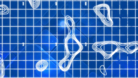 Digital Data Visual Animation with Abstract Grid Lines