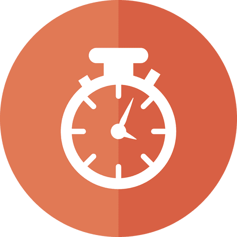 Red Circular Stopwatch Illustration on Transparent Background - Download Free Stock Videos Pikwizard.com
