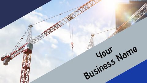 towering cranes for construction business promotion - Download Free Stock Templates Pikwizard.com