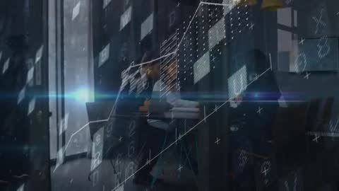 Digital Business Meeting: Professionals Analyzing Data and Graphs