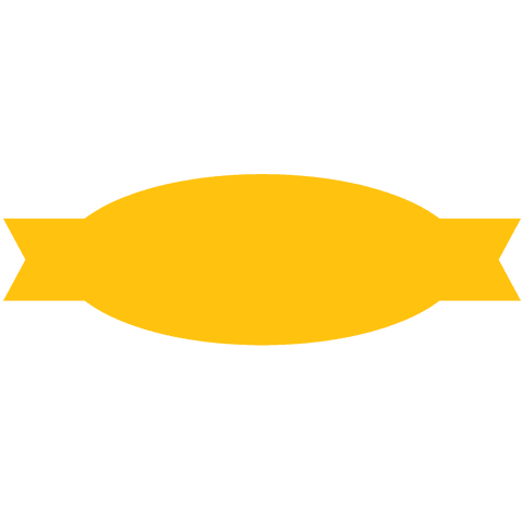 Yellow Ribbon Banner Digital Art on Transparent Background - Download Free Stock Videos Pikwizard.com