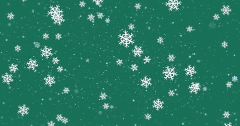 Snowflakes on Green Background for Christmas and Winter Celebrations - Download Free Stock Images Pikwizard.com