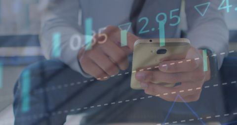 Financial Technology Concept With Mobile Stock Trading - Download Free Stock Images Pikwizard.com