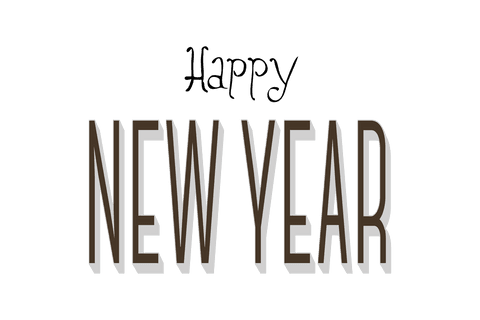 Stylish Happy New Year Text with Transparent Background - Download Free Stock Videos Pikwizard.com