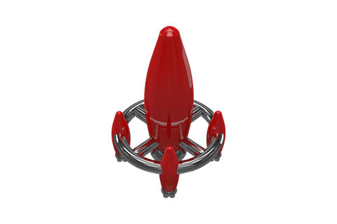 red transparent space rocket for futuristic concepts - Download Free Stock Videos Pikwizard.com