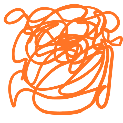 abstract orange scribble art on transparent background - Download Free Stock Videos Pikwizard.com