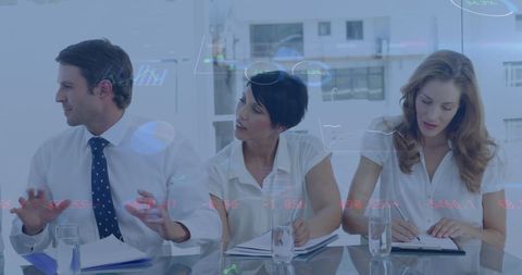 Financial analytics with diverse business team collaboration