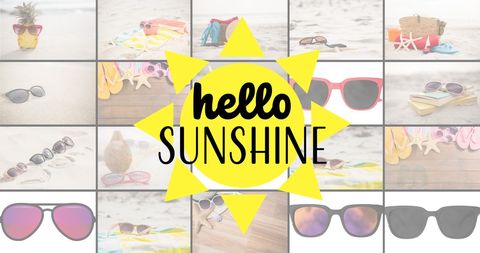 Chic Summer Vibes With Sunglasses and Vacation Essentials - Download Free Stock Images Pikwizard.com