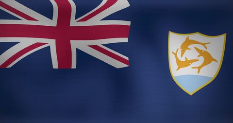 Anguilla National Flag Waving in the Wind - Download Free Stock Images Pikwizard.com