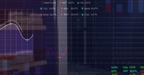 Transparent trading dashboard overlay showing live market analytics and price charts