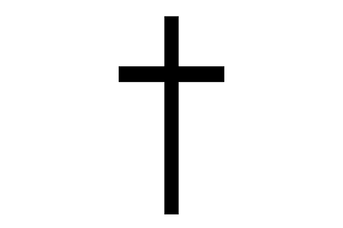 black cross on transparent background symbolizing faith and spirituality - Download Free Stock Videos Pikwizard.com