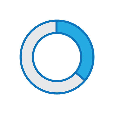 Flat Design Transparent Pie Chart Segment Icon - Download Free Stock Videos Pikwizard.com