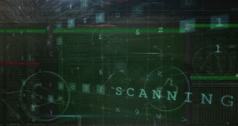 Data Processing Animation with Security Elements