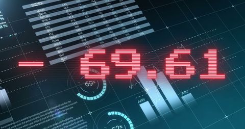 Dynamic Digital Interface with Stock Market Data Viz - Download Free Stock Images Pikwizard.com