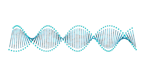 Transparent Blue DNA Strand with Intricate Patterns on Black - Download Free Stock Videos Pikwizard.com
