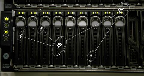 Digital Connectivity Network in Server Data Center - Download Free Stock Images Pikwizard.com