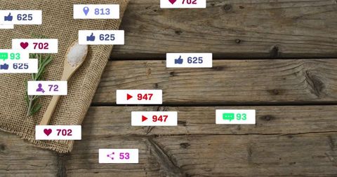 Culinary Appeal Wooden Table Social Media Engagement