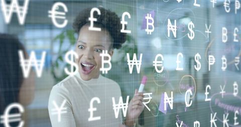Diverse Female Colleagues Brainstorming with Global Currency Symbols - Download Free Stock Images Pikwizard.com
