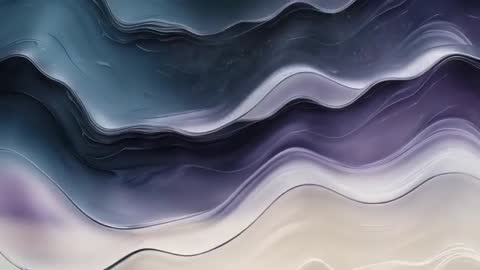 Dynamic Fluid Waves Flowing on Abstract Canvas