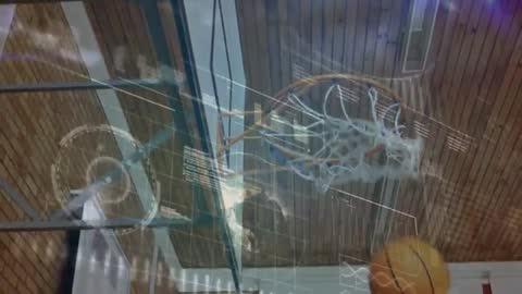 Tracking Basketball Shot with Overlay Technology in Gym Environment