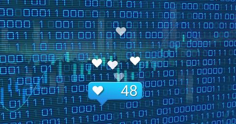 Social Media Engagement with Digital Data Interface - Download Free Stock Images Pikwizard.com