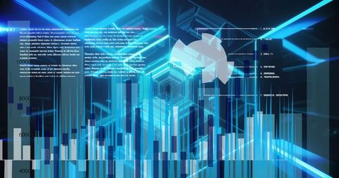 Abstract Futuristic Data and Communication Theme - Download Free Stock Images Pikwizard.com
