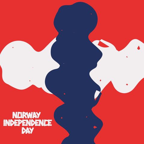 abstract norway independence day celebration design - Download Free Stock Templates Pikwizard.com