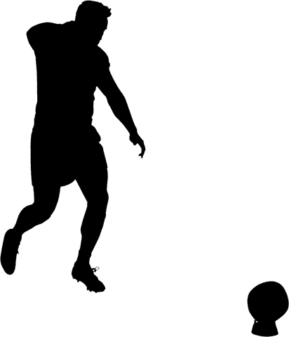 transparent silhouette of male athlete kicking ball isolated - Download Free Stock Videos Pikwizard.com