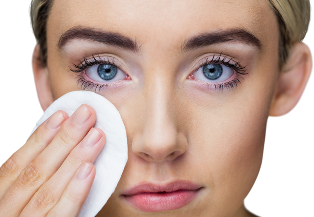 Closeup Transparent Portrait of Woman Applying Makeup Powder - Download Free Stock Videos Pikwizard.com