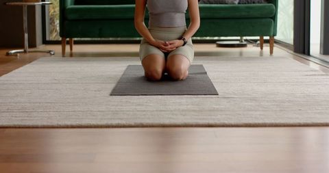 Calm Meditation in Minimalist Living Room