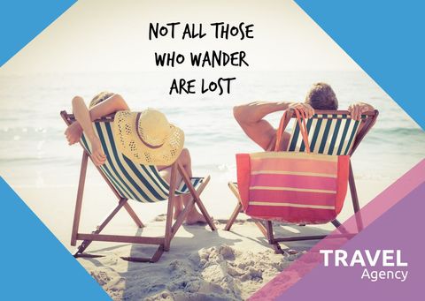 relaxed couple enjoying beach vacation - Download Free Stock Templates Pikwizard.com