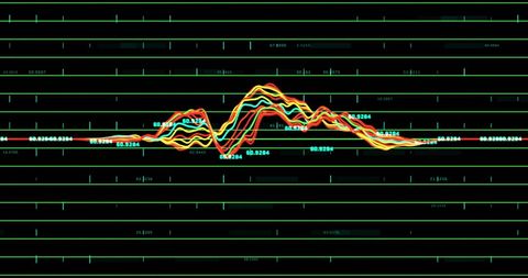 Abstract Data Wave Patterns on Technology Interface - Download Free Stock Images Pikwizard.com
