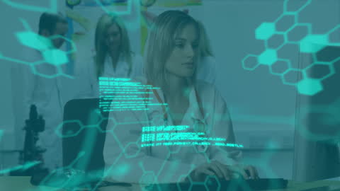 Female Doctor in Data Driven Science Lab