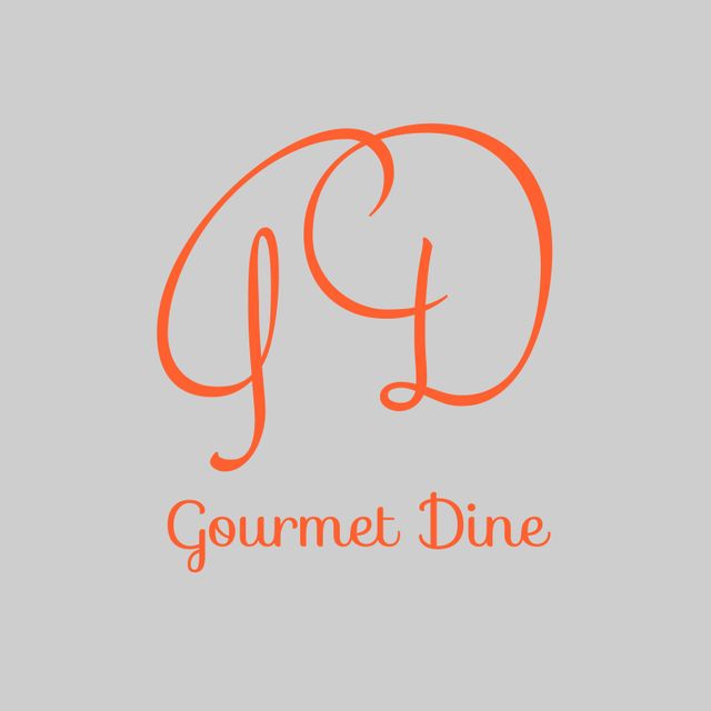 Elegant Script Logo of Gourmet Dine for Sophisticated Branding - Download Free Stock Templates Pikwizard.com