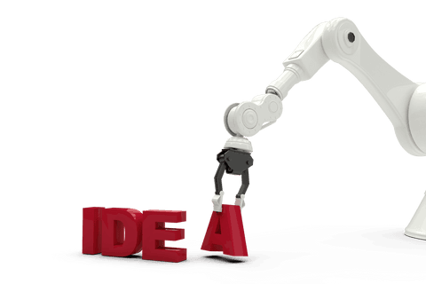 transparent robot arm with idea text concept - Download Free Stock Videos Pikwizard.com