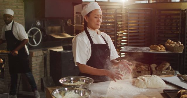 Bakers Preparing Dough in Artisan Bakery - Download Free Stock Images Pikwizard.com