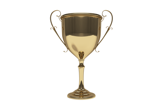 Golden Trophy Cup Vector on Transparent Background for Sports Awards - Download Free Stock Videos Pikwizard.com