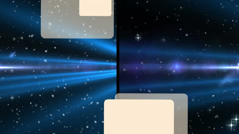 Digital Graph Animation Against Cosmic Background