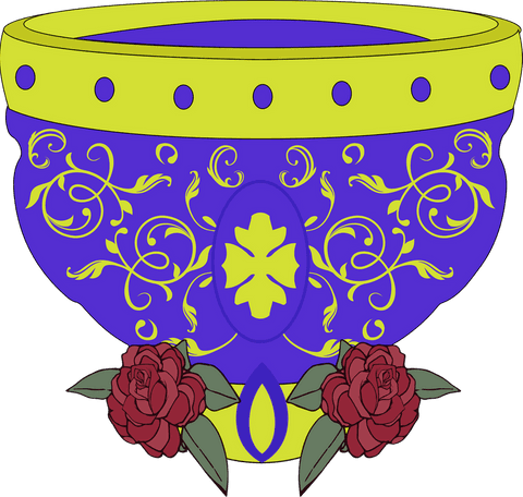 elegant chalice with roses and intricate patterns on transparent background - Download Free Stock Videos Pikwizard.com