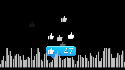 Digital Interface with Social Media Like Icon Animation