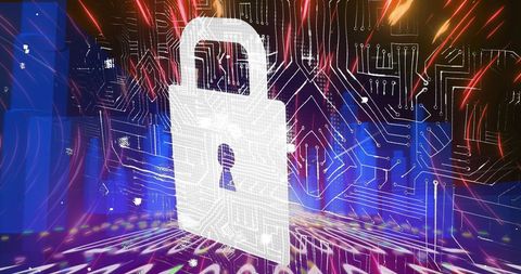 Digital Padlock Securing Circuit Board Technology - Download Free Stock Images Pikwizard.com