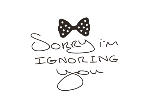playful text on transparent: 'sorry i'm ignoring you' message - Download Free Stock Videos Pikwizard.com